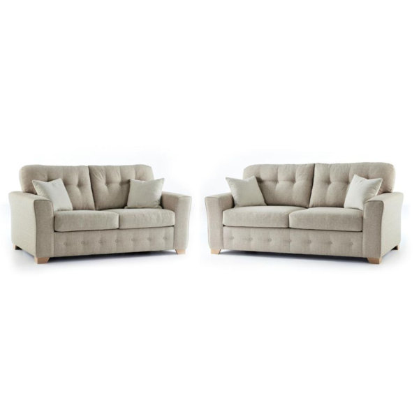 Brayden Studio Scotland 2 Piece Leather Sofa Set Wayfair.co.uk